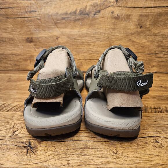Viakix Sloane Grey Adjustable strap comfort walking outdoor sandals sz 10 - Picture 7 of 7